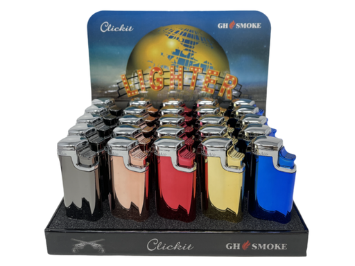 [ITM120720012314] MULTI COLOR SHINY QUAD TORCH GH-10879A BOX OF 25