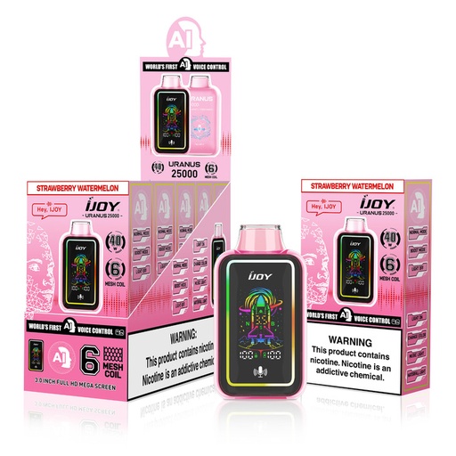 [IJOY-26496] IJOY URANUS 25000 5% DISPOSABLE WITH AI VOICE CONTROL BOX OF 5 (STRAWBERRY WATERMELON)