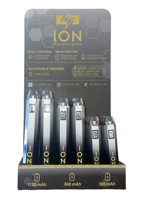 ION BATTERY 510 THREAD 24CT DISPLAY