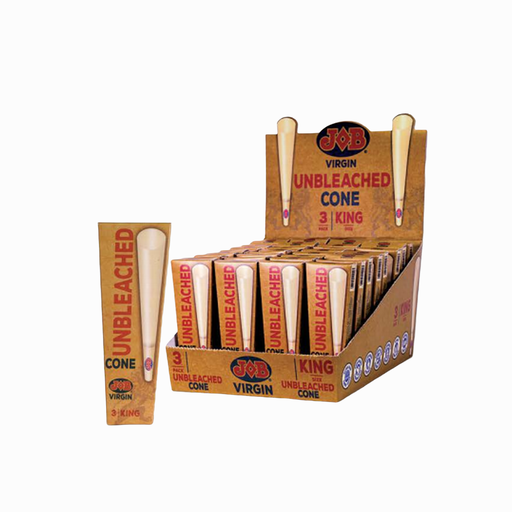 [INTREF04294] JOB VIRGIN UNBLEACHED CONE BOX OF 32 (KING SIZE)