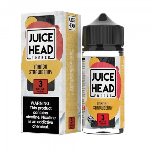 [INTREF05528] JUICE HEAD FREEZE SYNTHETIC NICOTINE 100ML (MANGO STRAWBERRY, 3MG)