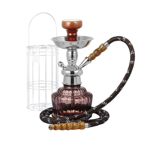 [ITM150720012546] MYA SILVER CAGE HOOKAH ASSORTED COLORS