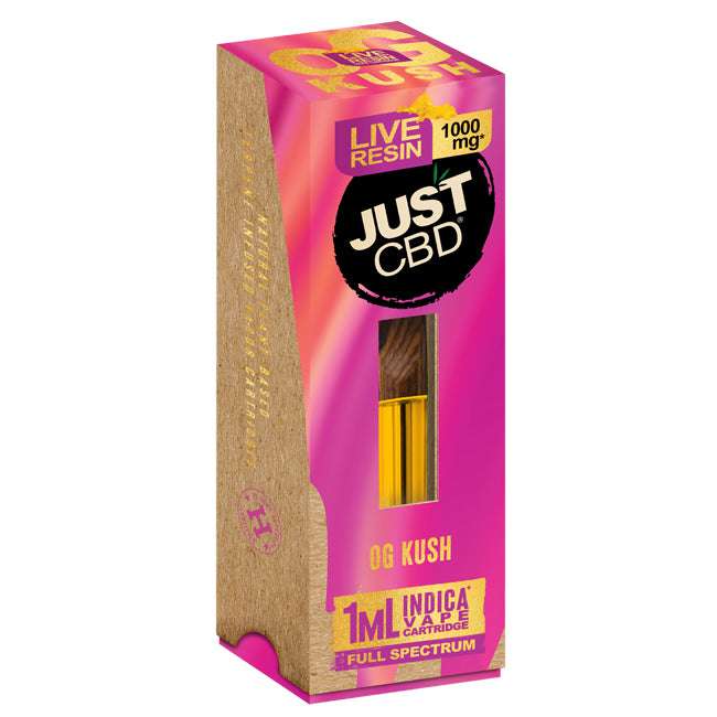JUST CBD 1000MG LIVE RESIN CARTRIDGES