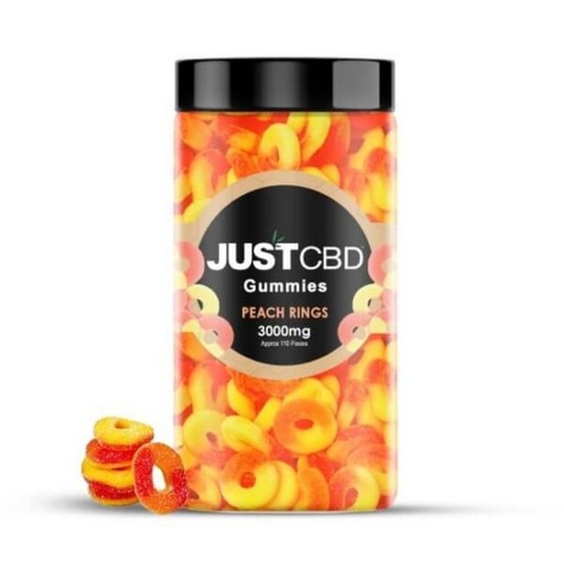 [JUST-12548] JUST CBD GUMMIES 3000MG (PEACH RINGS)