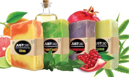 [ITM23062077477747] JUST HEMP CBD SOAP (POMEGRANATE)