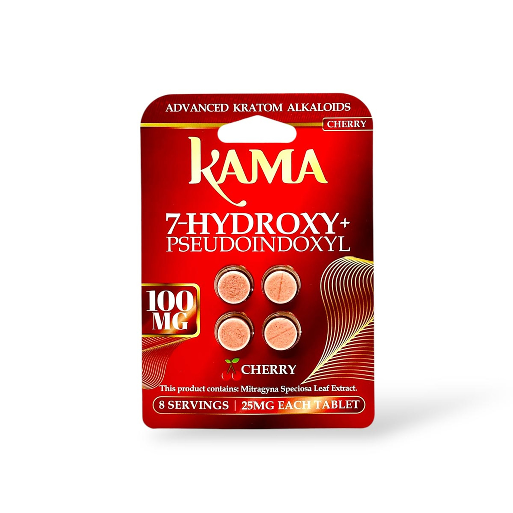 KAMA 25MG 7-HYDROXY + PSEUDOINDOXYL KRATOM BLISTER CAPSULES 4CT