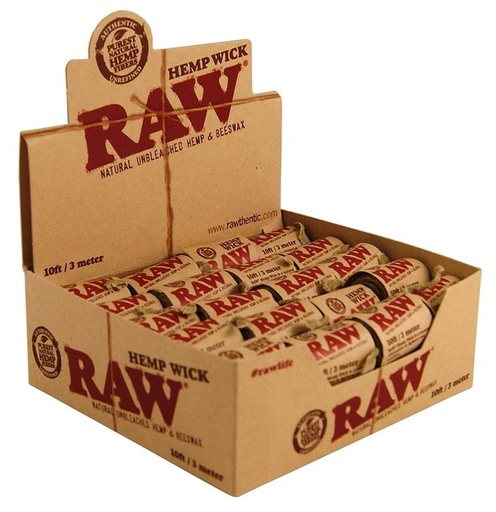 [ITM150720012615] RAW HEMP WICK 10FT 3M 40 ROLLS PER BOX