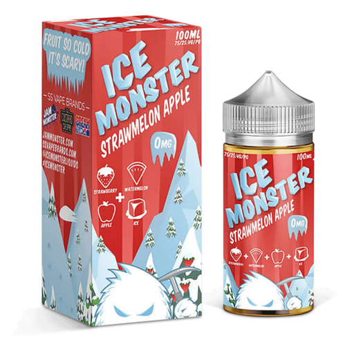 [INTREF05236] ICE MONSTER SYNTHETIC NICOTINE 100ML (STRAWMELON APPLE, 3MG)