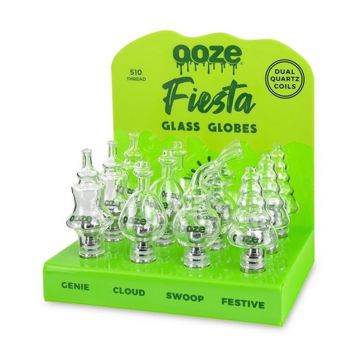 [ITM161221022187] OOZE FIESTA GLASS GLOBE 12CT DISPLAY