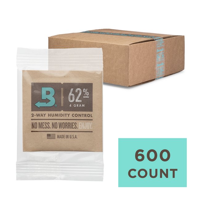 BOVEDA 62% RH SIZE 4 TWO WAY HUMIDITY CONTROL BOX OF 600