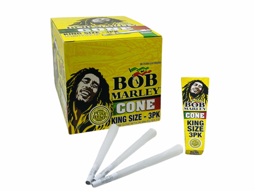 [ITM180921020438] BOB MARLEY 1 1/4 SIZE 83MM CONE WITH TIPS 6CT BOX OF 33