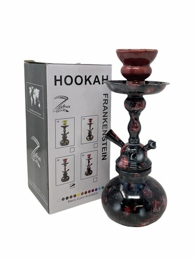 [ITM190621018792] ZEBRA FRANKENSTEIN SMALL HOOKAH ASSORTED COLORS