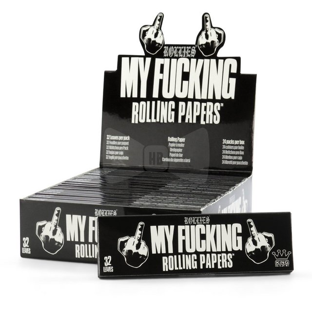 ROLLIES MY FUCKING KINGSIZE ROLLING PAPERS 32CT BOX OF 24