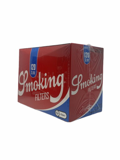 [ITM23062042714271] SMOKING BLUE SLIM SIZE FILTERS 15MM X 6MM 120CT BOX OF 30
