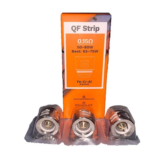 [ITM23062065566556] VAPORESSO QF STRIP 0.15OHM COIL 3CT