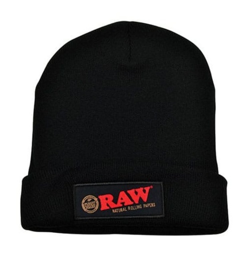 [ITM23062066016601] RAW BLACK BEANIE
