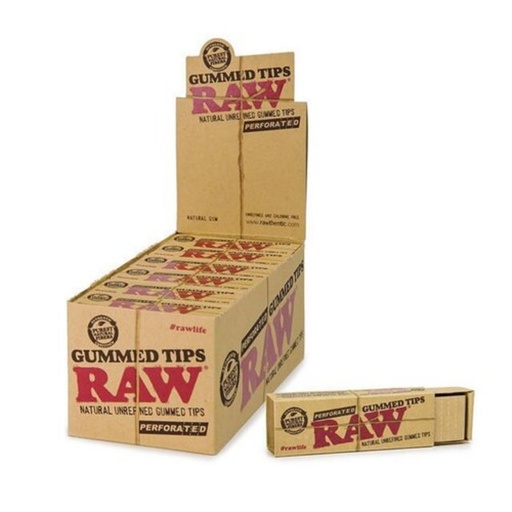 [ITM23062079067906] RAW PERFORATED GUMMED TIPS 33CT BOX OF 24