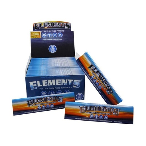 [ITM23062079087908] ELEMENTS KINGSIZE SLIM 32CT BOX OF 50