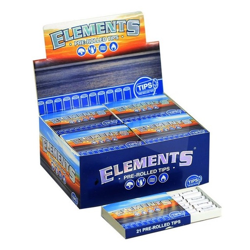[ITM23062079097909] ELEMENTS PRE-ROLLED TIPS 21CT BOX OF 20