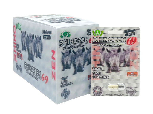 [ITM23062079297929] RHINOZEN 69 PLATINUM 25000 BOX OF 24