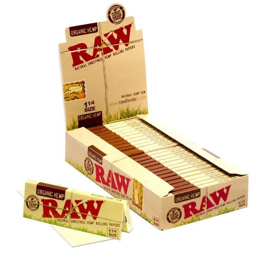 [ITM23062081538153] RAW 1 1/4 ORGANIC ROLLING PAPERS 24 PER BOX