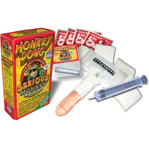 SERIOUS MONKEY DONG STRAP ON URINATING DEVICE