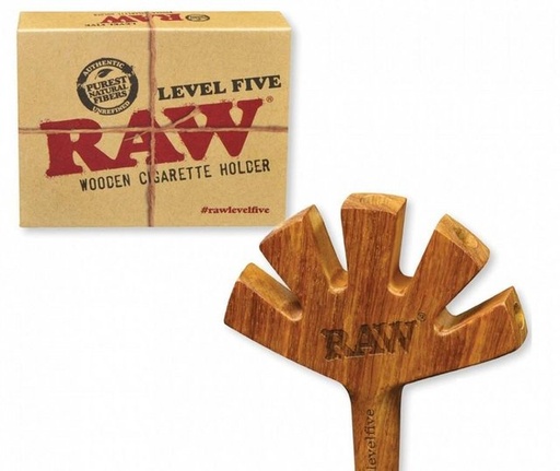 [ITM23062083838383] RAW LEVEL FIVE WOODEN CIGARETTE HOLDER
