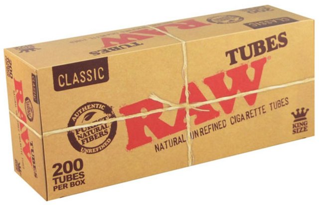 RAW TUBES KINGSIZE CLASSIC 200CT
