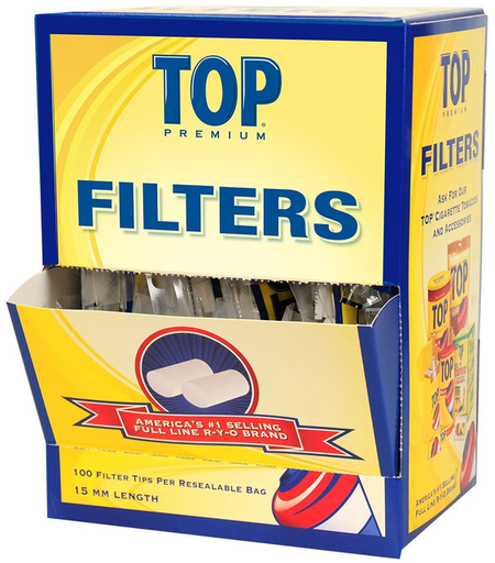 [ITM23062085758575] TOP FILTERS 15MM 100CT BOX OF 30