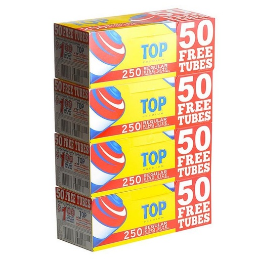 [ITM23062088338833] TOP PREMIUM KINGSIZE CIGARETTE FILTER TUBES 100CT PACK OF 5