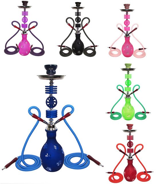 ZEBRA SMOKE SPADES 2HOSE HOOKAH ASSORTED COLORS
