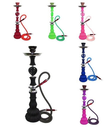 [ITM23062097879787] ZEBRA SMOKE LUXOR 1HOSE HOOKAH ASSORTED COLORS