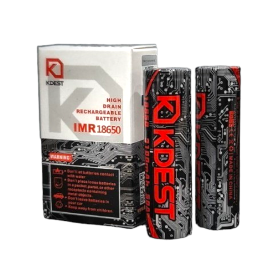 KDEST IMR 18650 3100MAH BATTERY 2CT K6G