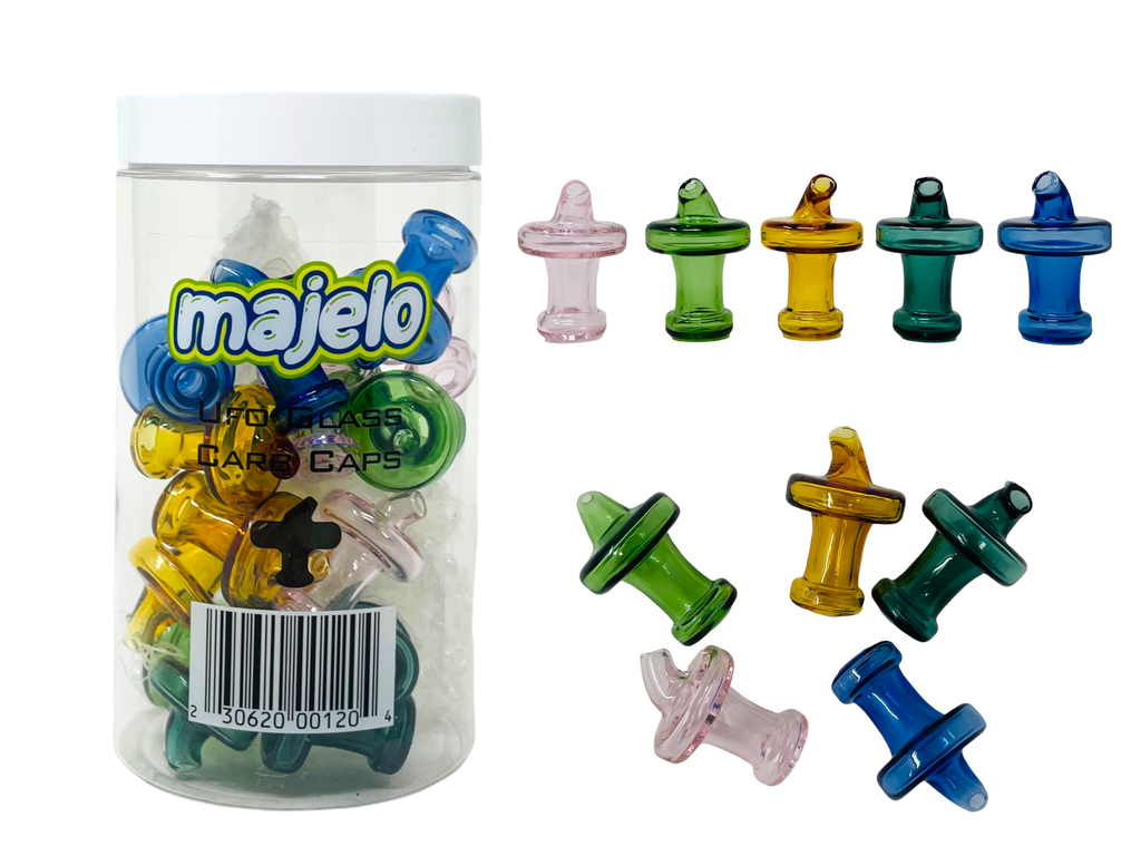 MAJELO UFO GLASS CARB CAPS 15CT JAR
