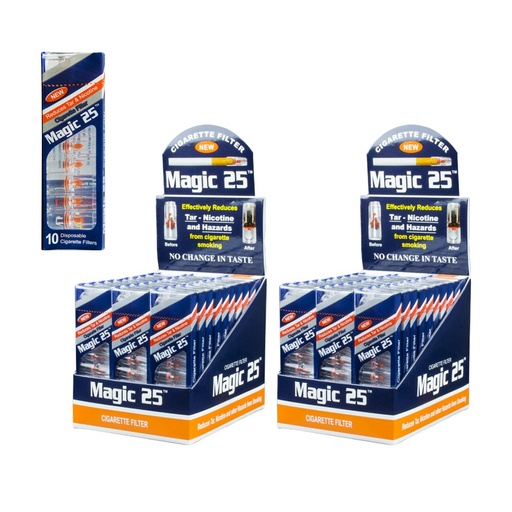 [MAJ-03076] MAGIC 25 CIGARETTE FILTER 100CT