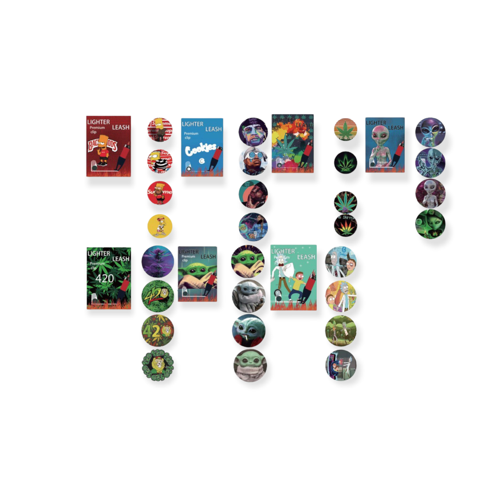 LIGHTER LEASH ASSORTED DESIGNS 18CT JAR