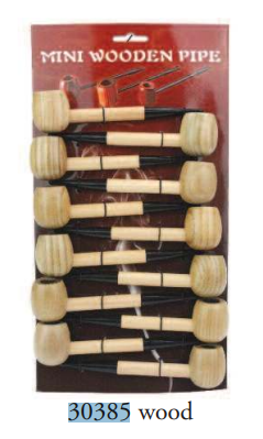 MINI WOODEN PIPE 12CT #30385