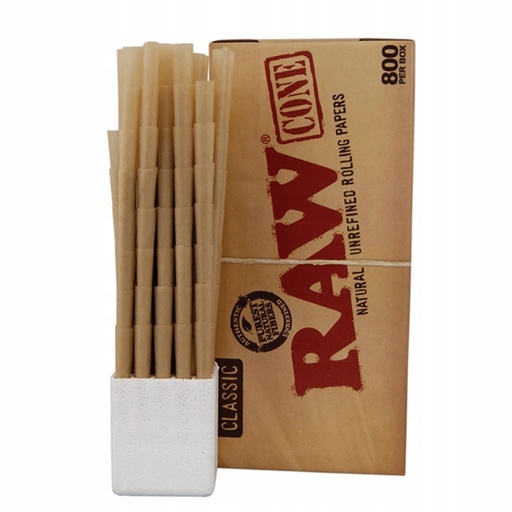[RAW -14320] RAW KING SIZE CLASSIC BULK CONES 800 PER BOX