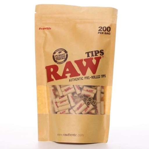 [RAW -18022] RAW PRE-ROLLED TIPS 200 PER BAG
