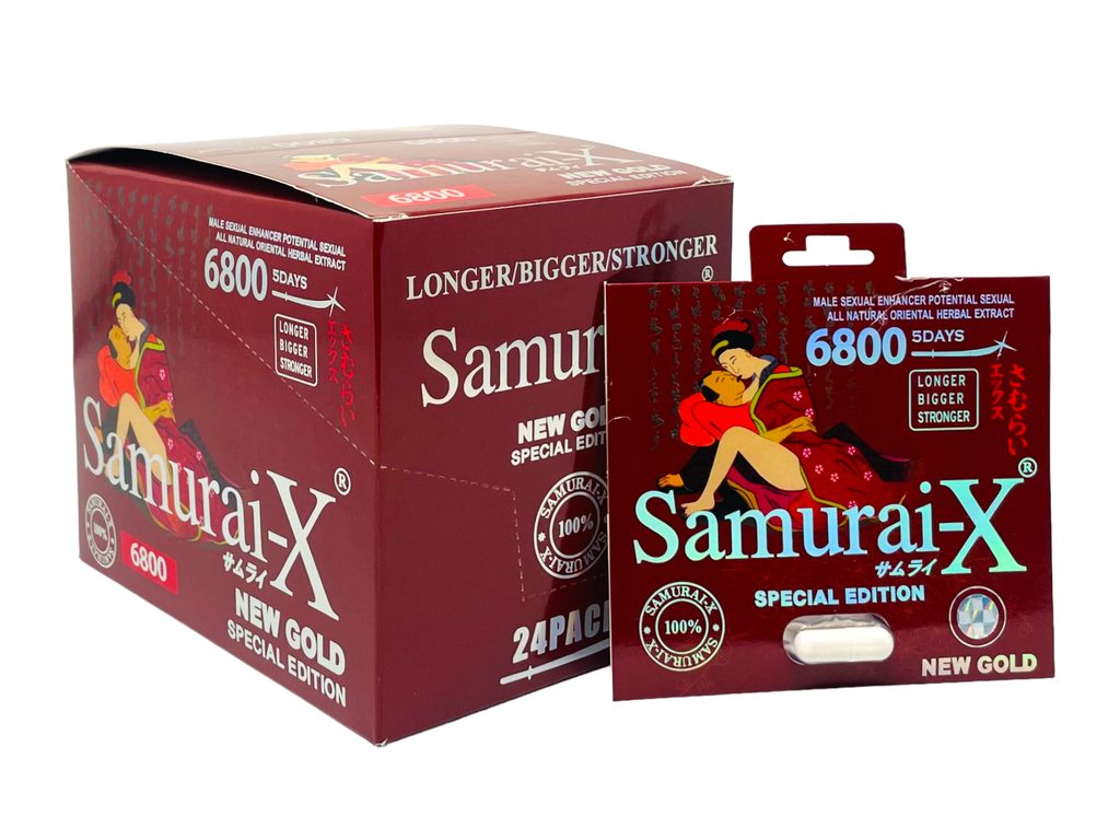 SAMURAI X NEW GOLD SPECIAL EDITION 6800MG BOX OF 24