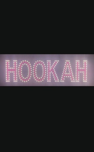 [BUS-01660] BUSINESS IMAGE SIGN LED (HOOKAH) DESIGN