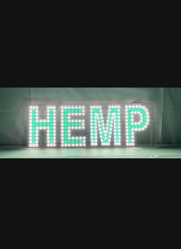 [BUS-03345] BUSINESS IMAGE SIGN LED (HEMP) DESIGN