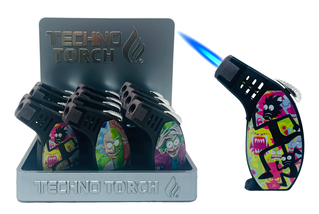 TECHNO TORCH #12156-RM1 RICK & MORTY TORCH LIGHTERS BOX OF 12