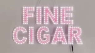 BUSINESS IMAGE SIGN LED (FINE CIGAR) DESIGN