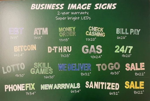 [BUSI-11840] BUSINESS IMAGE SIGN LED (LOUNGE) DESIGN