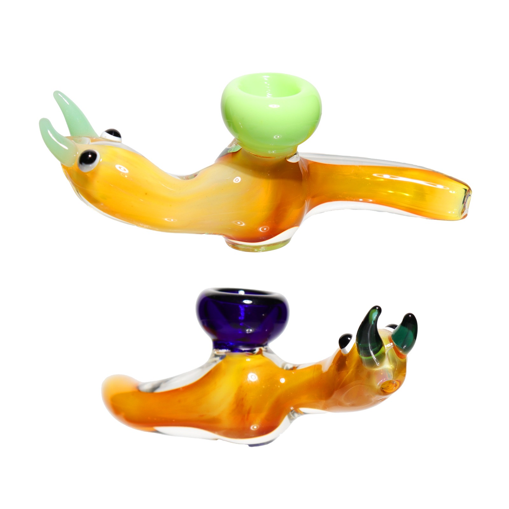 5" BEE GLASS HAND PIPE ASSORTED COLORS