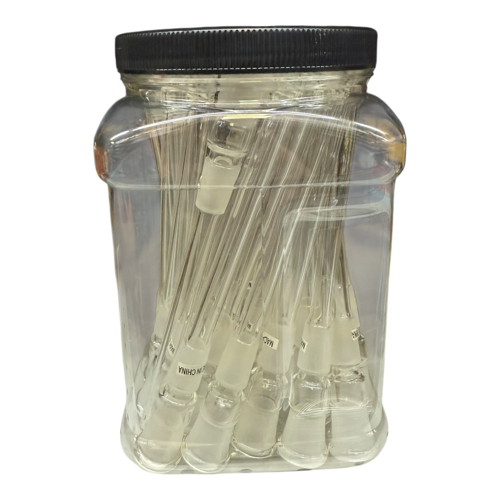 7" GLASS DOWNSTEM 25CT JAR #COD-8120