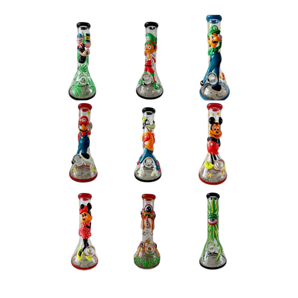 CHARACTERS 3D WATER PIPE 7MM ASSORTED DESIGNS 14” #1539807