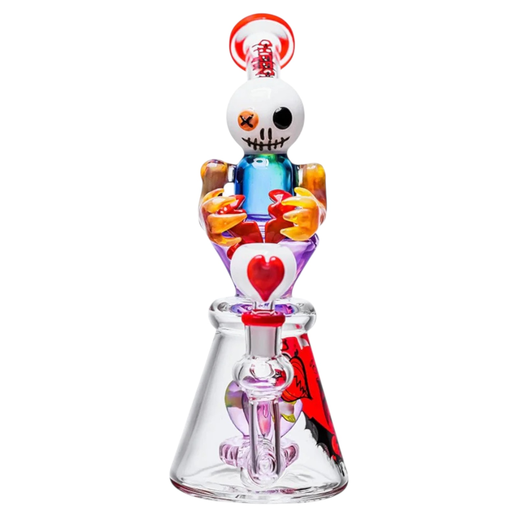 CHEECH GHOST OF VALENTINE 10.5" GLASS WATER PIPE #CHE-351