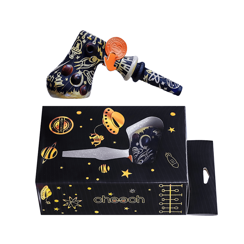 CHEECH SPACE ABDUCTION 6" GLASS BUBBLER #CH-PIPE-275